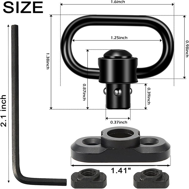 DDOUT QD Swivels for Two Point Sling - Image 2
